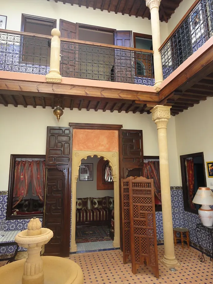 Le patio, devant la chambre Safran